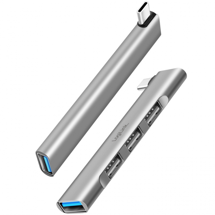 LogiLink Ultraslim 4-port USB-C hub 1 x USB-A3.0, 3 x USB-A2.0 LogiLink Ultraslim 4-port USB-C hub 1 x USB-A3.0, 3 x USB-A2.0