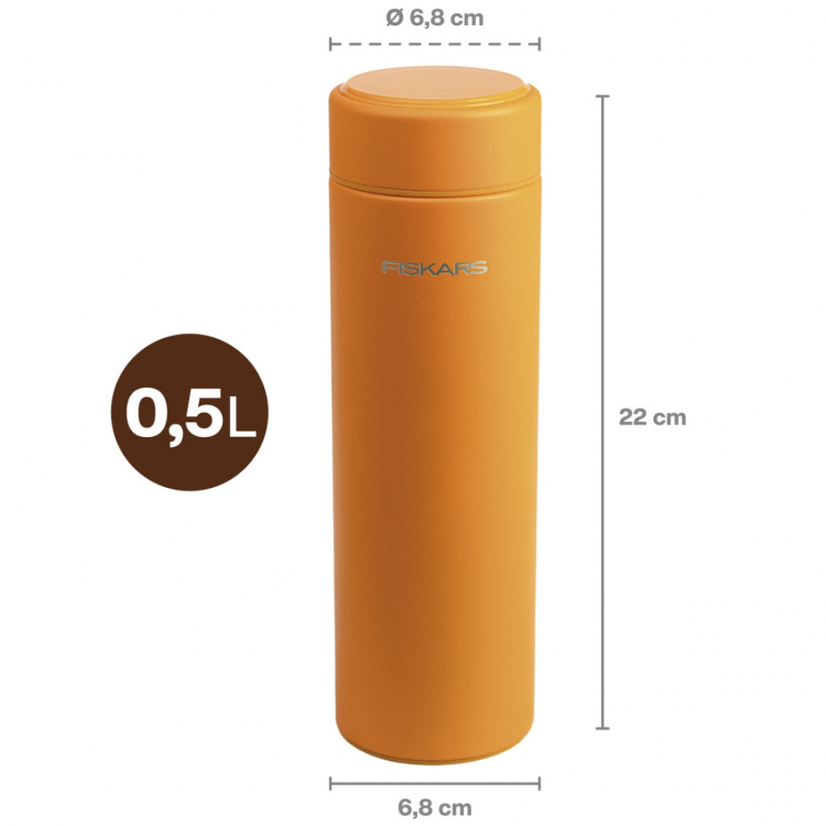 Fiskars Termosflaska orange 0,5 liter On-the-go Bottle