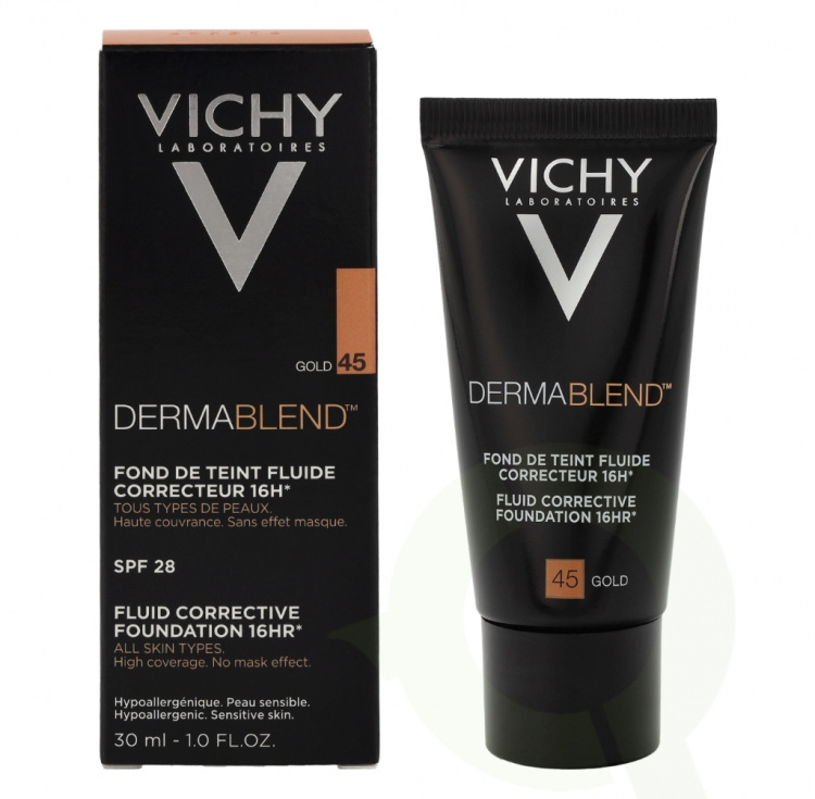 Vichy Dermablend Corrective Foundation 16Hr SPF35 30 ml #45 Gold- All Skin Types