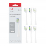 Oclean Borsthuvud Professional Clean 6-Pack Vit