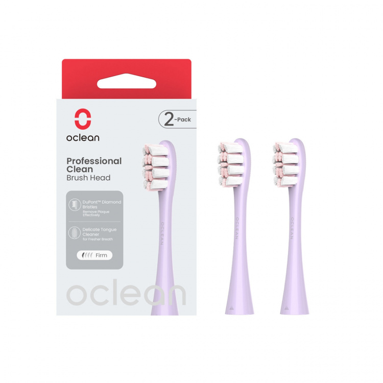 Oclean Borsthuvud Professional Clean 2-Pack Lila