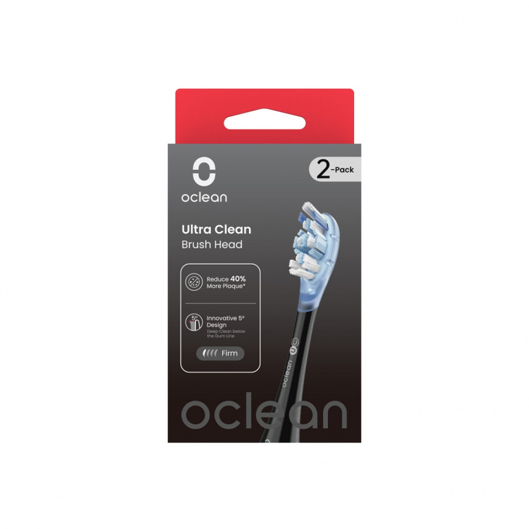 Oclean Borsthuvud Ultra Clean 2-Pack Svart