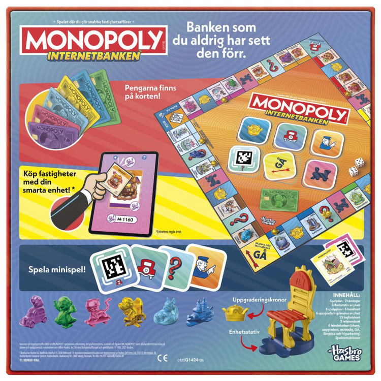 Hasbro gaming Brädspel Monopoly App Banking (SE) Hasbro gaming Brädspel Monopoly App Banking (SE)