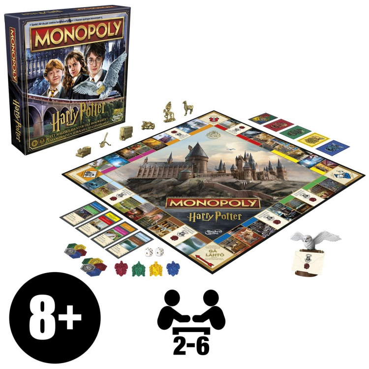 Hasbro gaming Brädspel Monopoly Harry Potter (SE/FI)