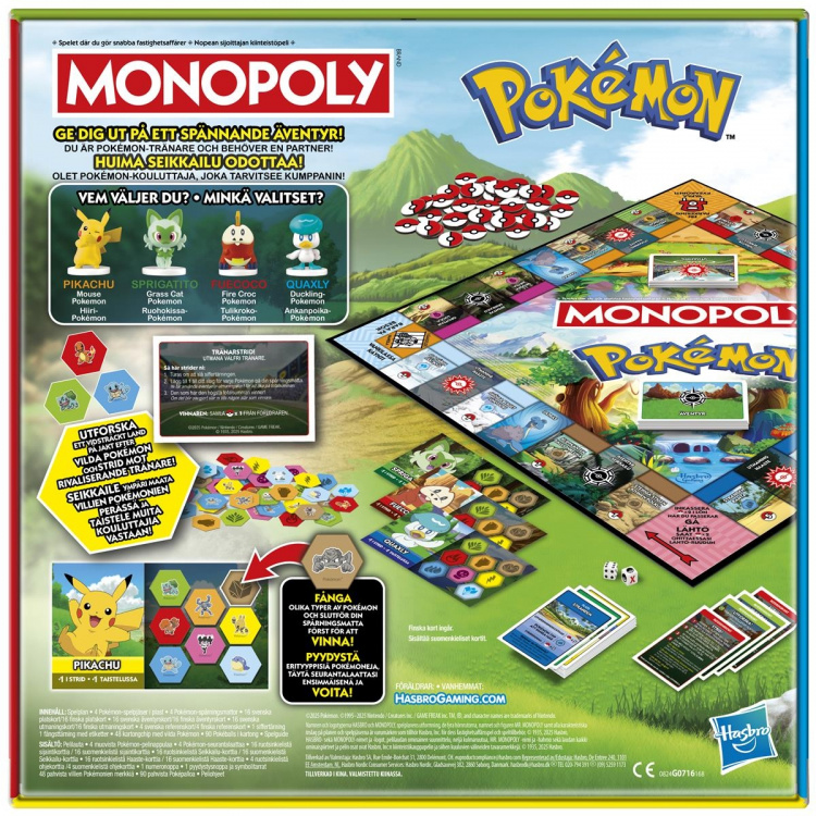 Hasbro gaming Brädspel Monopoly Pokemon (SE/FI)