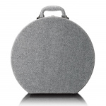 Lenco Retro skivspelare i trä med inbyggda högtalare, Bluetooth® och AT3600L kassett Grå