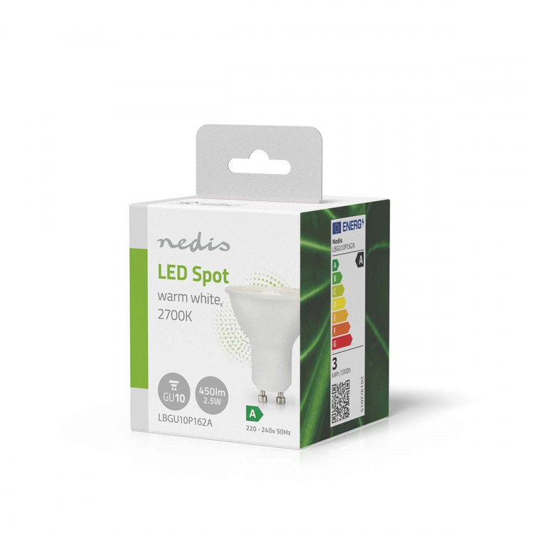 Nedis LED-lampa GU10 | Spot | 2.5 W | 450 lm | 2700 K | Varm Vit | Retrostil | 1 st