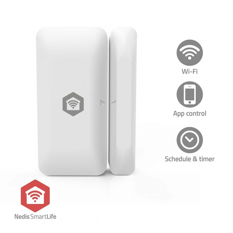 Nedis SmartLife Dörrfönstersensor | Zigbee 3.0 | Batteridriven | Android™ / IOS | Vit
