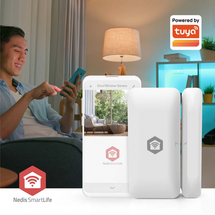 Nedis SmartLife Dörrfönstersensor | Zigbee 3.0 | Batteridriven | Android™ / IOS | Vit