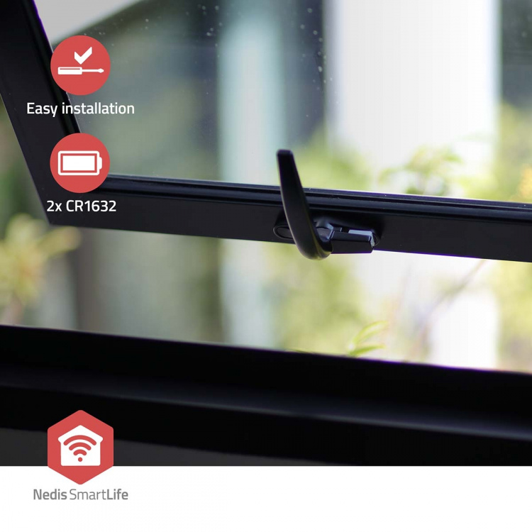 Nedis SmartLife Dörrfönstersensor | Zigbee 3.0 | Batteridriven | Android™ / IOS | Vit