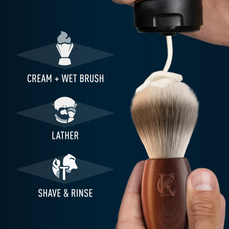 King C. Gillette Shaving Brush - Rakborste med trähandtag