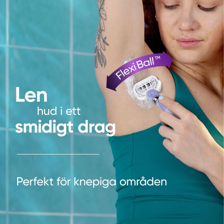 Gillette Rakhyvel Extra Smooth Swirl + 1st rakblad