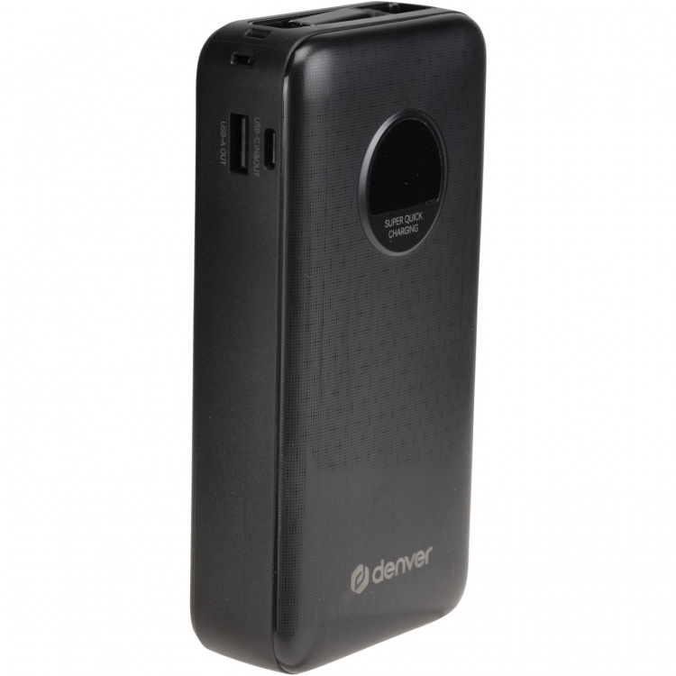 Denver PowerBank 20.000 mAh 65W PD Svart