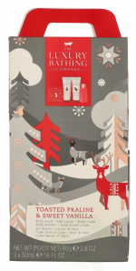 The Luxury Bathing Company Festive Treats Set 150 ml Body Wash 50ml/Hand & Nail Cream 50ml/Body Cream 50ml/Bath Caviar