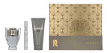 Paco Rabanne Invictus Giftset 160 ml Edt Spray 50ml/All Over Shampoo 100ml/Edt Travel Spray 10ml