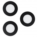 Eglo Set med 3x Fueva-Z infällda taklampor Ø8,5 - Smart Tunable White - Zigbee & Bluetooth