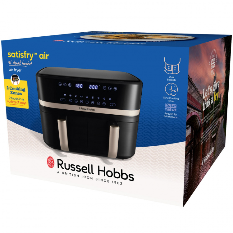 Russell Hobbs Airfryer Satisfry Dual Basket - 27680-56/RH