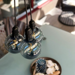 LightsOn Penny Pendellampa Gravity + DecoBulb XL Smoke