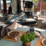 LightsOn Penny Pendellampa Gravity + DecoBulb XL Smoke