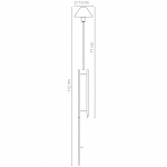 LightsOn Apollo Flex Trädgårdslampa 77/112 cm Grå