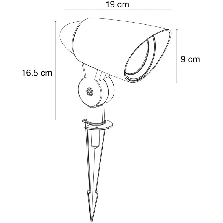 LightsOn Cosmo Markspot 10W 1000lm Grå