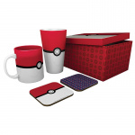 Abysse POKEMON Pack Glas + Mugg + 2 Underlägg - Pokéball - XXL