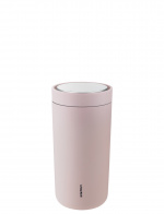 Stelton To-Go Click vakuumisolerad kopp 0,4 L (mjuk ros)