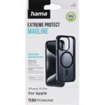 Hama Mobilskal Extreme Protect iPhone 15 Pro MagCase Svart
