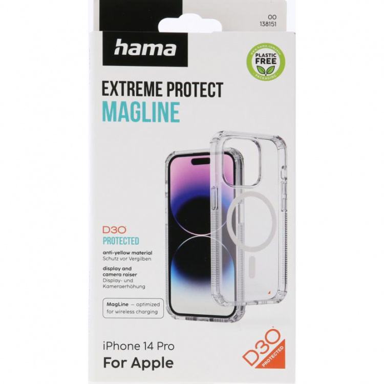 Hama Extreme Protect MagCase iPhone 14 Pro Transparent
