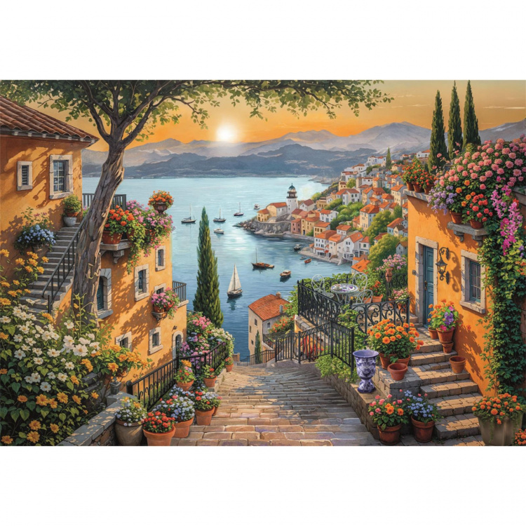 Clementoni Pussel 1500 Pcs CB High Quality Collection Steps To The Harbour