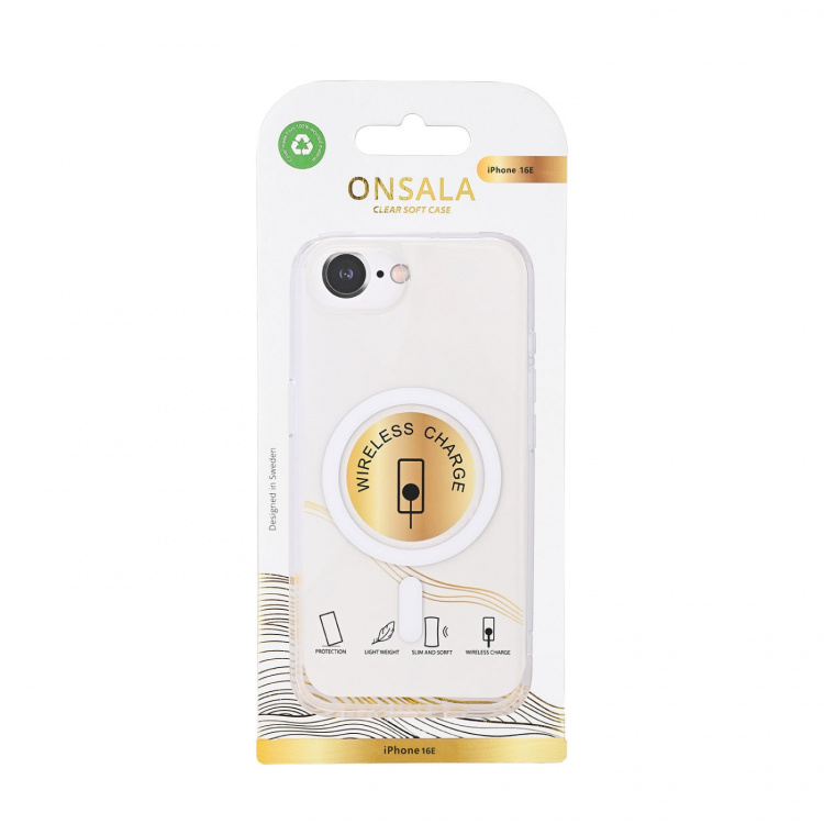 Onsala Mobilskal iPhone 16e TPU MagSerie Transparent