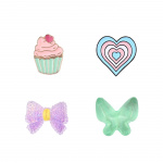 Onsala Charms Pimp Your Phone Metall och Plast 4-Pack