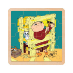 ALFONS ÅBERG Pussel 16 Pcs Wooden Puzzle Byggnadslek ALFONS ÅBERG Pussel 16 Pcs Wooden Puzzle Byggnadslek