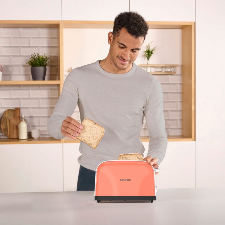 Taurus Brödrost Två Slot Vintage 2 Korall