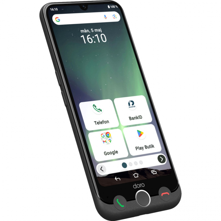 Doro Smartphone 4G Aurora A31 Grafit-grå