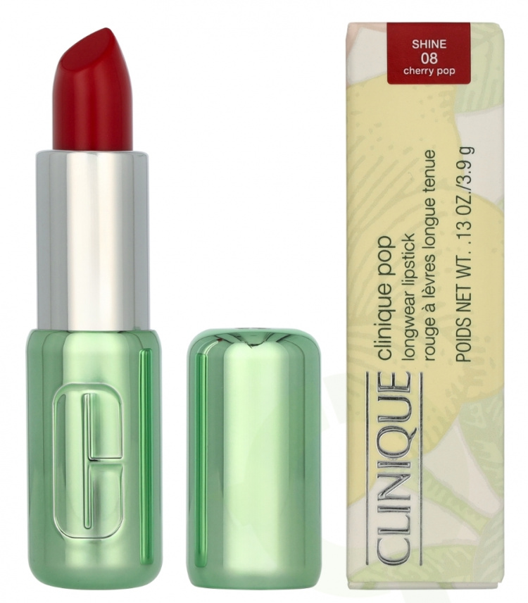Clinique Pop Longwear Shine Lipstick 3.9 g #08 Cherry Pop