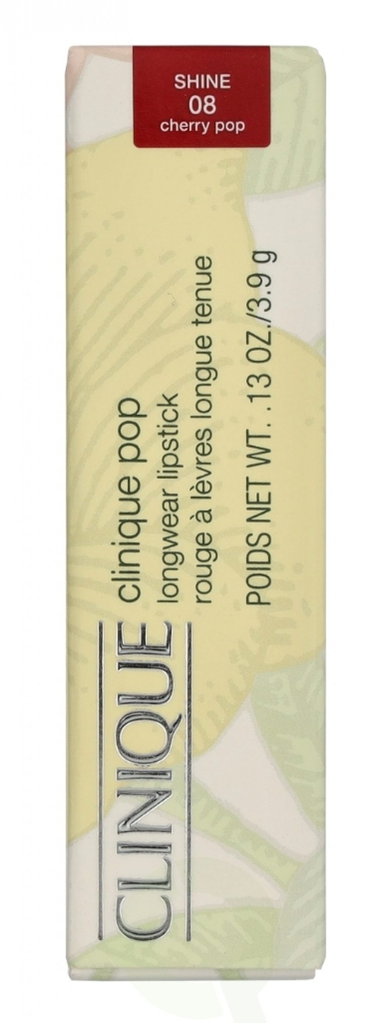 Clinique Pop Longwear Shine Lipstick 3.9 g #08 Cherry Pop