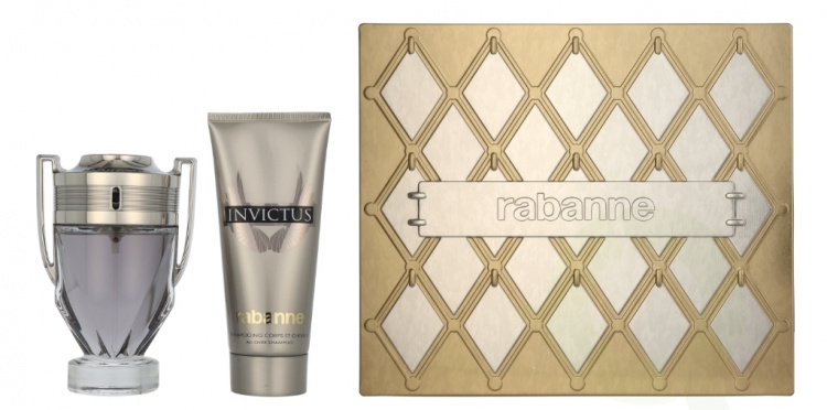 Paco Rabanne Invictus Giftset 200 ml Edt Spray 100ml/Shower Gel 100ml
