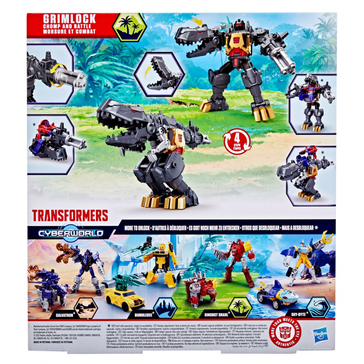 Transformers Cyberworld Grimlock Chomp & Battle 9 Inch Actionfigur Transformers Cyberworld Grimlock Chomp & Battle 9 Inch Actionfigur