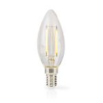 Nedis LED-lampa Lampa E14 | Ljus | 2.2 W | 470 lm | 2700 K | Varm Vit | Retrostil | 1 st. | Tydlig