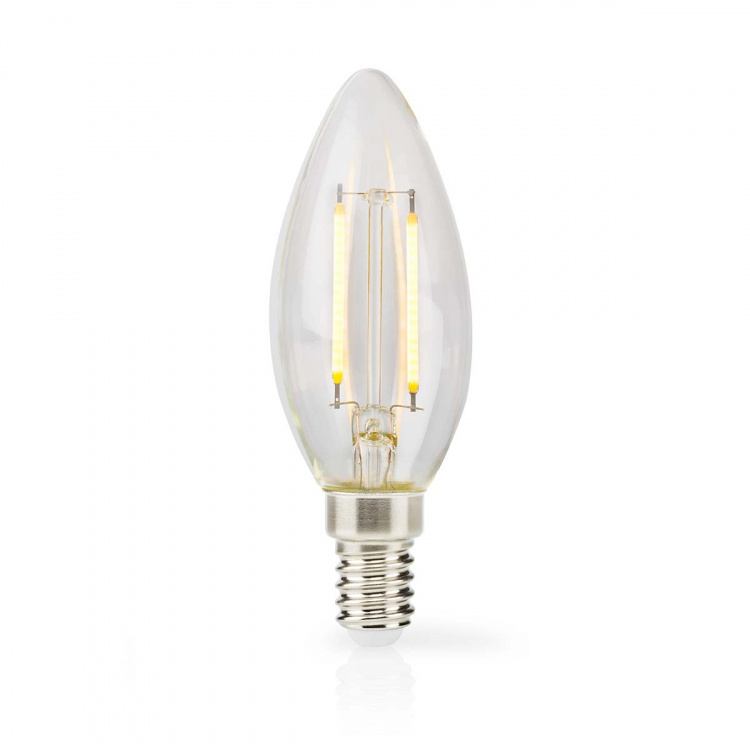Nedis LED-lampa Lampa E14 | Ljus | 2.2 W | 470 lm | 2700 K | Varm Vit | Retrostil | 1 st. | Tydlig