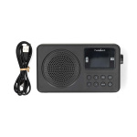 Nedis FM-radio | Portabel design | FM | Accu Powered / USB ström | Digital | 2 W | Skärmstorlek: 1.77 