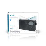 Nedis FM-radio | Portabel design | FM | Accu Powered / USB ström | Digital | 2 W | Skärmstorlek: 1.77 