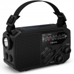 Philips Radio AM/FM Vevradio Solcell Ficklampa Svart Philips Radio AM/FM Vevradio Solcell Ficklampa Svart
