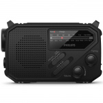 Philips Radio AM/FM Vevradio Solcell Ficklampa Svart Philips Radio AM/FM Vevradio Solcell Ficklampa Svart
