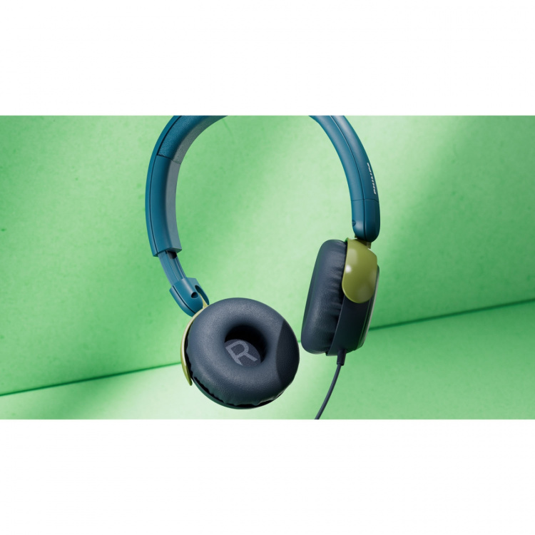 Philips Hörlurar On-Ear Barn Volymbegränsning 85dB Kabel Blågrön kristall Philips Hörlurar On-Ear Barn Volymbegränsning 85dB Kabel Blågrön kristall
