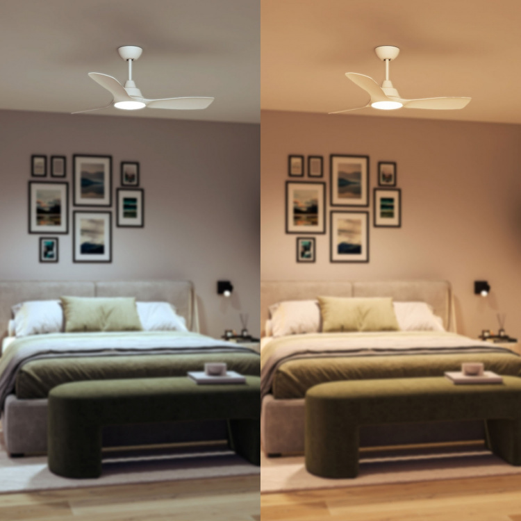 Philips Takfläktslampa Ø106 cm 30W / 24W Justerbart vitt ljus