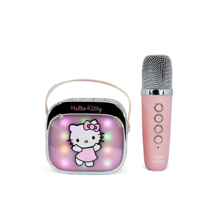 HELLO KITTY Karaokehögtalare med Mikrofon Hello Kitty Popsing LED