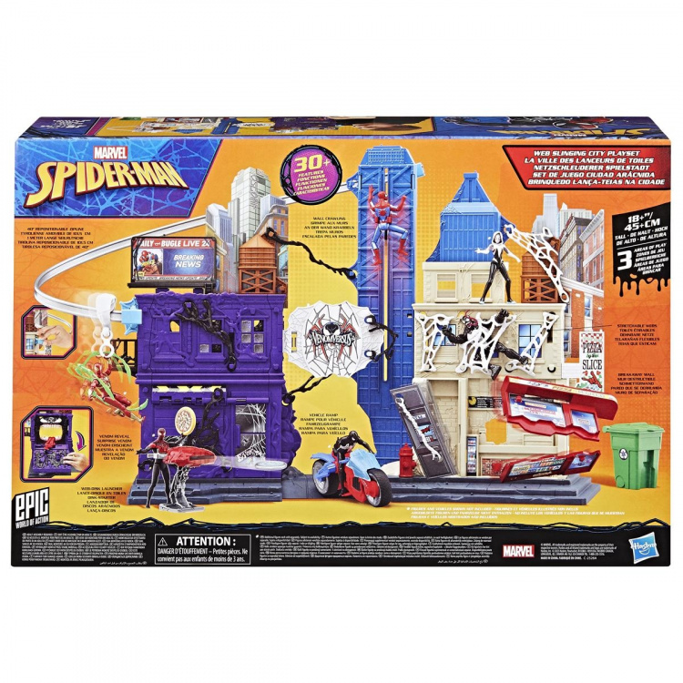 Marvel Spider-Man 4 Inch Venomversus Web City Playset