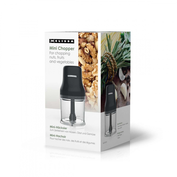MELISSA Mini Food Chopper | 200 W | 0,5 l | 1-växlad | Svart